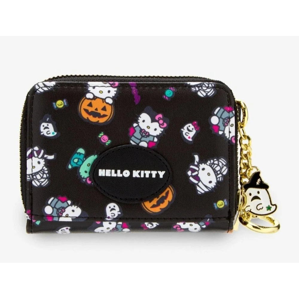 NEW! Her Universe Hello Kitty Zombie Pumpkin Glow-In-The-Dark‎ Backpack & WALLET
